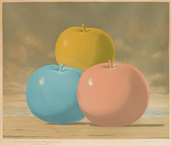 RENÉ MAGRITTE (after) Two color lithographs.